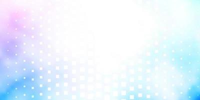 Light Pink, Blue vector backdrop with rectangles.