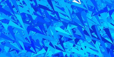 Dark blue vector backdrop with triangles, lines.