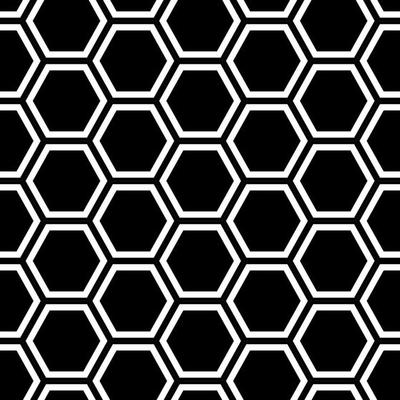 Honeycomb seamless pattern. Abstract geometric honeycomb seamless pattern. Hexagon pattern. Vector illustration