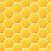 Honeycomb seamless pattern. Abstract geometric yellow honeycomb seamless pattern. Hexagon pattern. Vector illustration