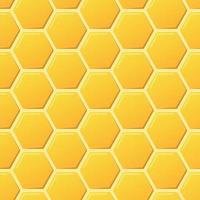 Honeycomb seamless pattern. Abstract geometric yellow honeycomb seamless pattern. Hexagon pattern. Vector illustration