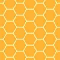 Honeycomb seamless pattern. Abstract geometric yellow honeycomb seamless pattern. Hexagon pattern. Vector illustration