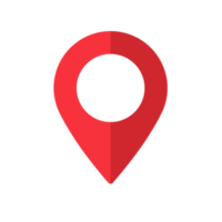 Location pin collection Red pointer icon for pin on the map to show the location. png