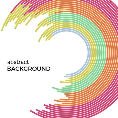 Abstract vector illustration depicting colored circles on a white background. Infographic background with place for your text.