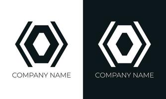 plantilla de diseño de vector de logotipo de letra o inicial. tipografía moderna y creativa y colores negros.