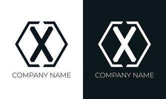 Initial letter x logo vector design template. Creative modern trendy x typography and black colors