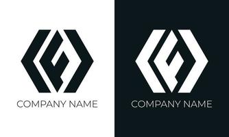 plantilla de diseño de vector de logotipo de letra f inicial. tipografía f moderna y creativa y colores negros.