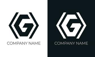 Initial letter g logo vector design template. Creative modern trendy g typography and black colors.