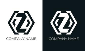 Initial letter z logo vector design template. Creative modern trendy z typography and black colors.