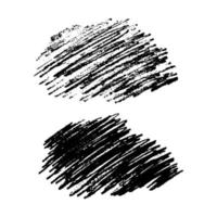 Set of two Sketch Scribble Smears. Hand drawn Pencil Scribble Stains. Vector illustration.