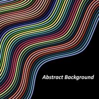 Background with wave lines vector