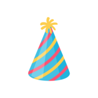 party hat. colorful conical hat For wearing in the New Year's party. png