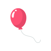 globos de colores atados con una cuerda para la fiesta de cumpleaños de los niños png