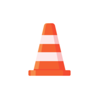 Traffic cones. Barrier cones divide the protective zone. png