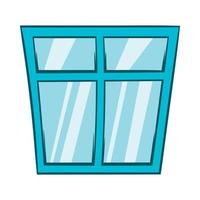 Window icon, cartoon style vector