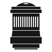Lens icon, simple style vector
