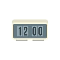 Retro digital table clock icon in flat style icon vector