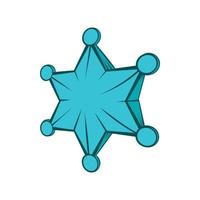 icono de estrella, estilo dibujado a mano vector