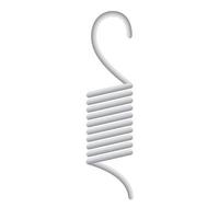 Spring coil icon, cartoon style vector