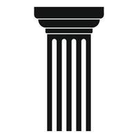 Triangular column icon, simple style. vector