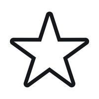 Star icon, simple style vector