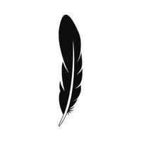 Ink feather icon, simple style vector