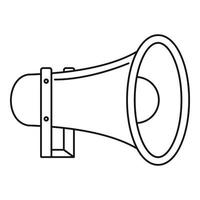 Antique megaphone icon, outline style vector