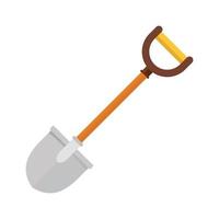 Construct shovel icon, flat style vector