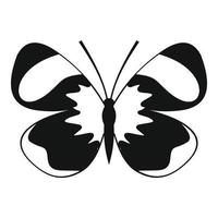 Light butterfly icon, simple style. vector
