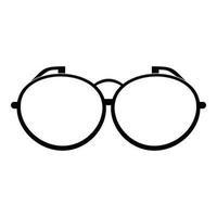 Optical eyeglasses icon, simple style. vector