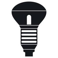 icono de bombilla led, estilo simple vector