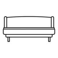 Strong sofa icon, outline style vector