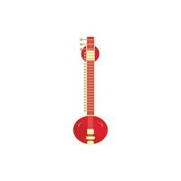 Sitar icon, cartoon style vector