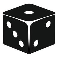 Classic dice icon, simple style vector