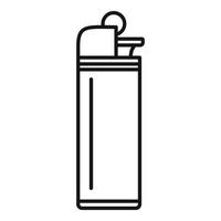 Portable cigarette lighter icon, outline style vector