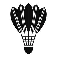 Shuttlecock icon, simple style vector