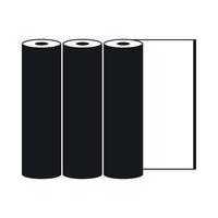 Rolls of paper icon, simple style vector