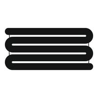 Stacked towel icon, simple style vector