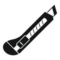 icono de cuchillo de oficina, estilo simple vector