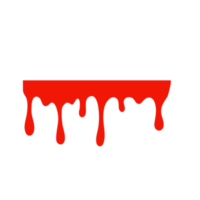 Spilled blood. A red sticky liquid that resembled blood dripping. Halloween crime concept. png