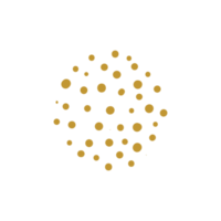 hand drawn group of gold polka dots for greeting card minimalist style decoration png