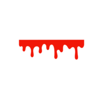 Spilled blood. A red sticky liquid that resembled blood dripping. Halloween crime concept. png