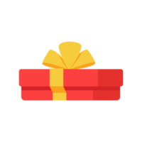 Christmas gift box. Gift boxes decorated with ribbon bows to give each other a special moment. png