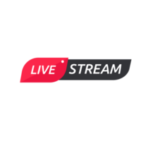 Live-Streaming-Symbol Set Online-Broadcast-Symbol Das Konzept des Live-Streamings für den Verkauf in sozialen Medien. png
