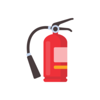 roter Feuerlöscher zum Unterdrücken von Bränden in Gebäuden png