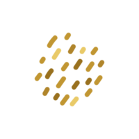 handgezeichnete gruppe goldener tupfen für die dekoration im minimalistischen stil der grußkarte png