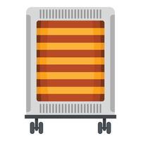 Comfort heater icon, flat style vector