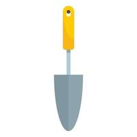 Garden hand shovel icon, flat style vector