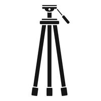 Camera tripod icon, simple style vector