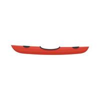 Side view kayak icon, flat style vector